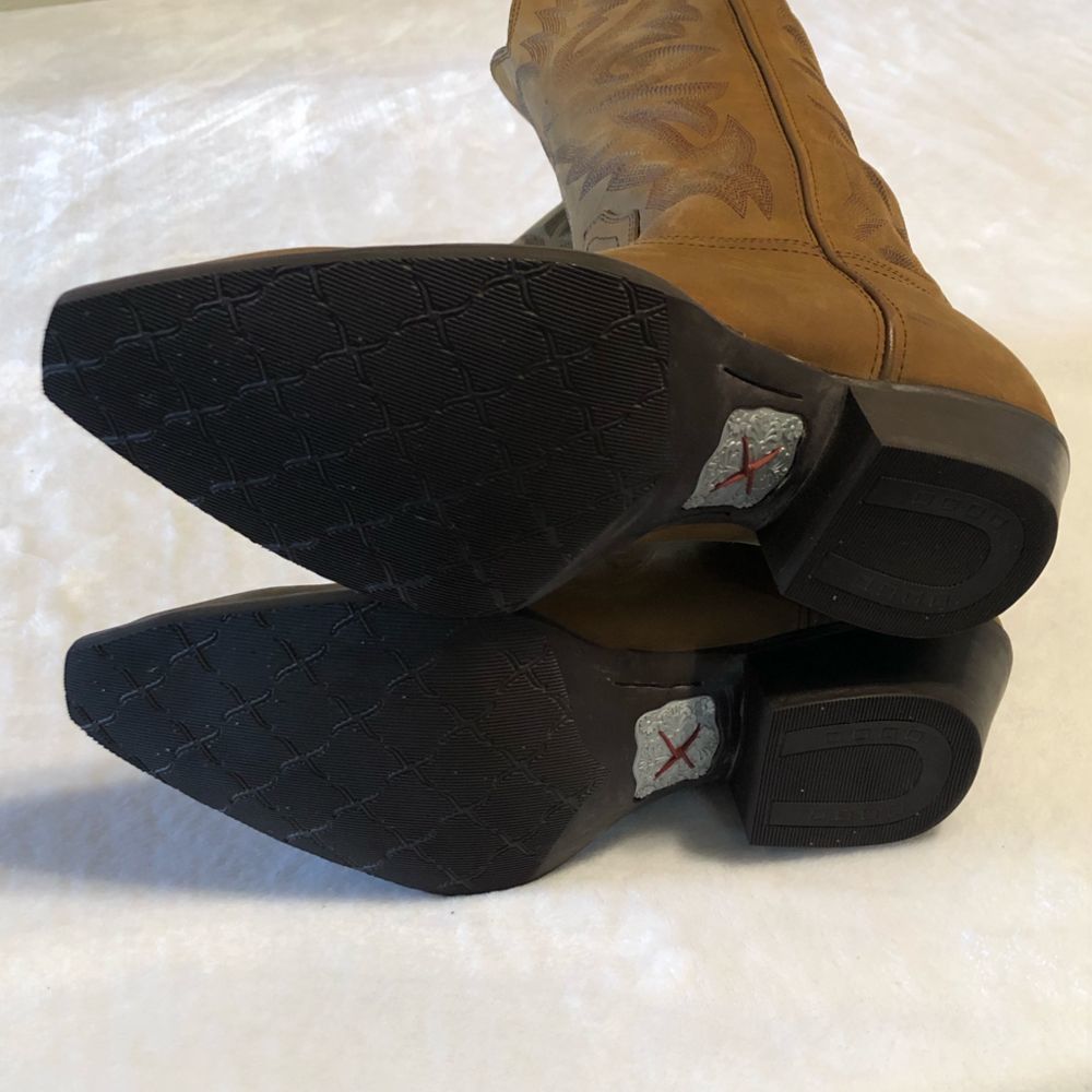 Twisted X Brown Leather Western Style Boots Men’s Siz… Gem